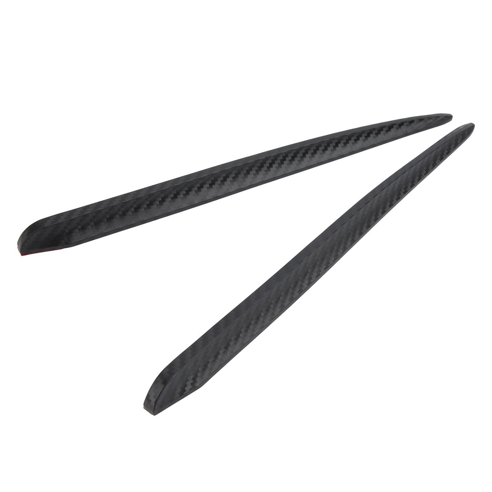 

2 шт. Защитная накладка на передний бампер от царапин, защита углов, резиновая, цвет под карбон, универсальная для