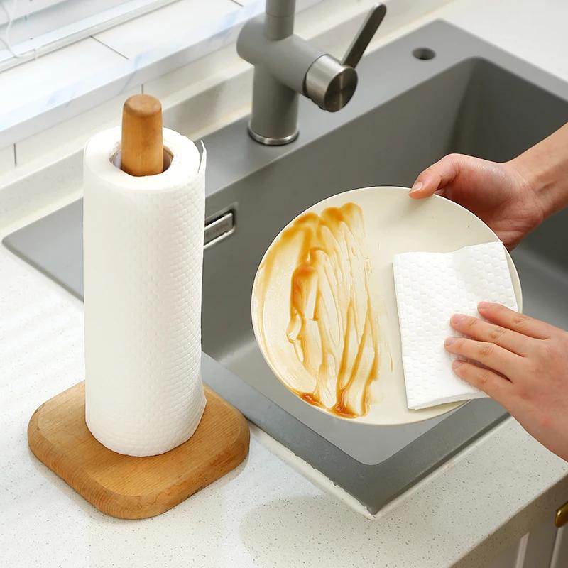 Disposable Cleaning Cloths Reusable Non-Woven Household Kitchen Lazy Rags Non-stick Oil Wipes Cloth Washing Dishcloths Towels