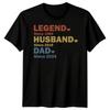 Personalized Funny Men's T-Shirt Legend Husband Unisex Father's Day Best Dad Fd Vintage Stylish Breathable