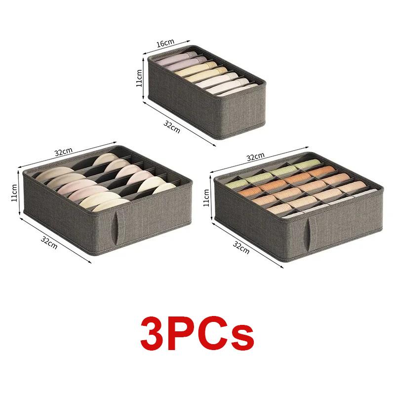 20/6/7/1 Fächer Kation PP Socken BH Hosen Schlichtheit Organizer für Schränke und Schubladen Heim Sortierboxen Aufbewahrungs-Organizer-Box