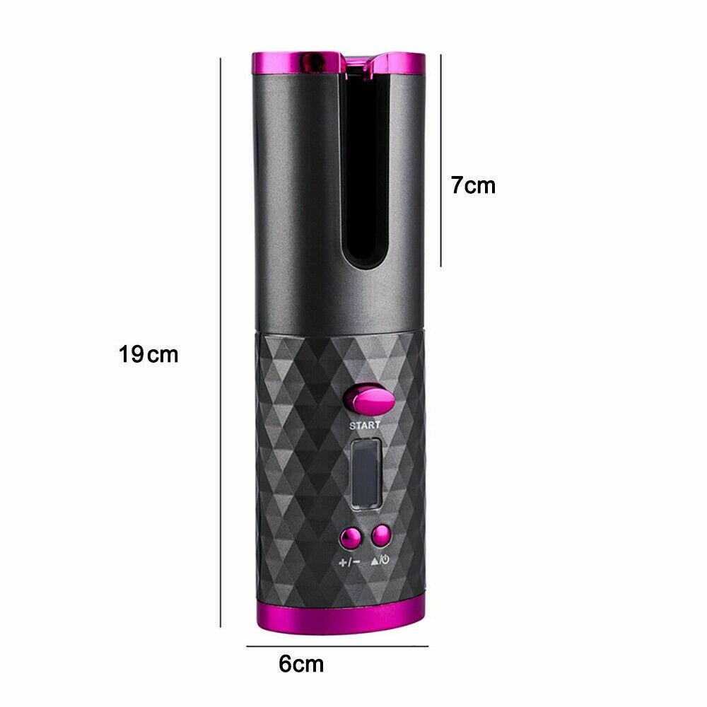 Profesyonel Elektrikli USB Saç Bigudi LCD Seramik Akülü Otomatik Dönen Waver bukle makinesi Salon