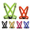 Highlight Reflective Straps Night Running Riding Clothing Vest Adjustable Safety Vest Elastic Band For Adults and Children