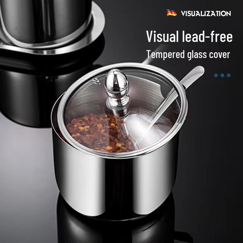 Premium 304 Stainless Steel Seasoning Jar Set