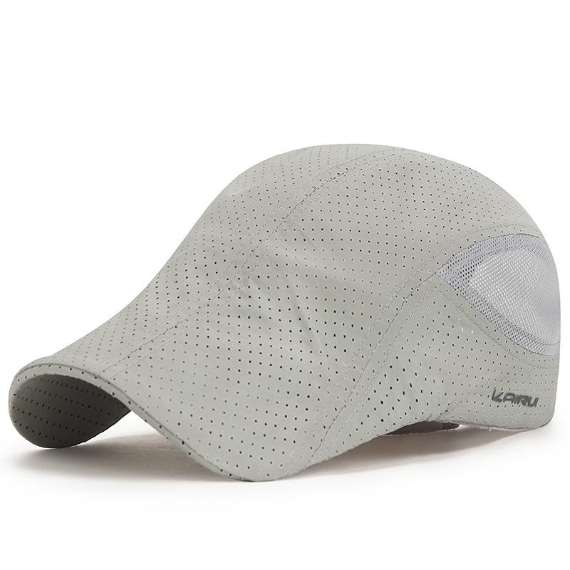 Laser-punched Breathable Front Cap for Men, Adjustable Outdoor Sunshade and Sun Protection Bailey Baseball Cap