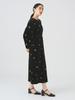 Ray Beams Velvet Embroidered Black 0 Women's Dress,