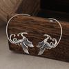 Phoenix Bird Hoop Earrings Gold Color-tone with Hoops