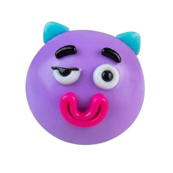

1/2/5Pcs Dog Face Squeeze Toy, Moldable Slow Rise Cartoon Expression Stress Ball, Relaxing Anxiety Relieving Face Fidget Toy for Home, Office B