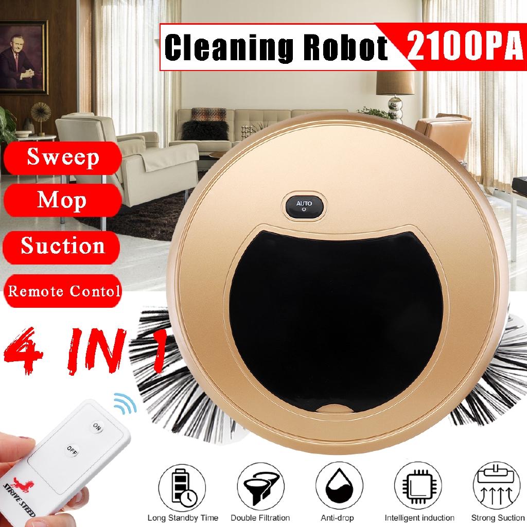 4 IN 1 Sweeper Mop+ Remote Control New Automatic Vacuum Smart Cleaning Robot Cleaner