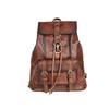 Chaozhou Vintage Handmade Leather Backpack for Casual Travel, 14-Inch Laptop Bag
