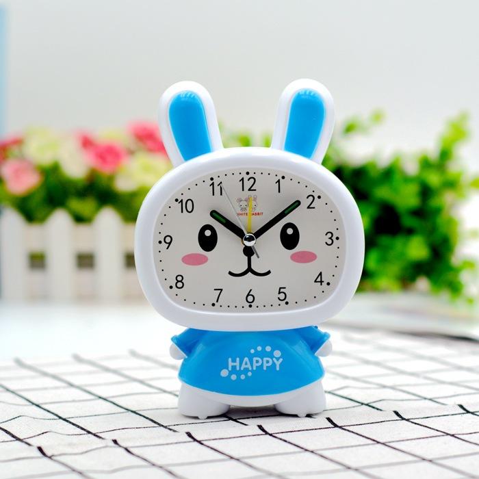 Cute Miffy Rabbit Cartoon Small Alarm Clock Student Stationery School Supplies Clock 10 Yuan Store