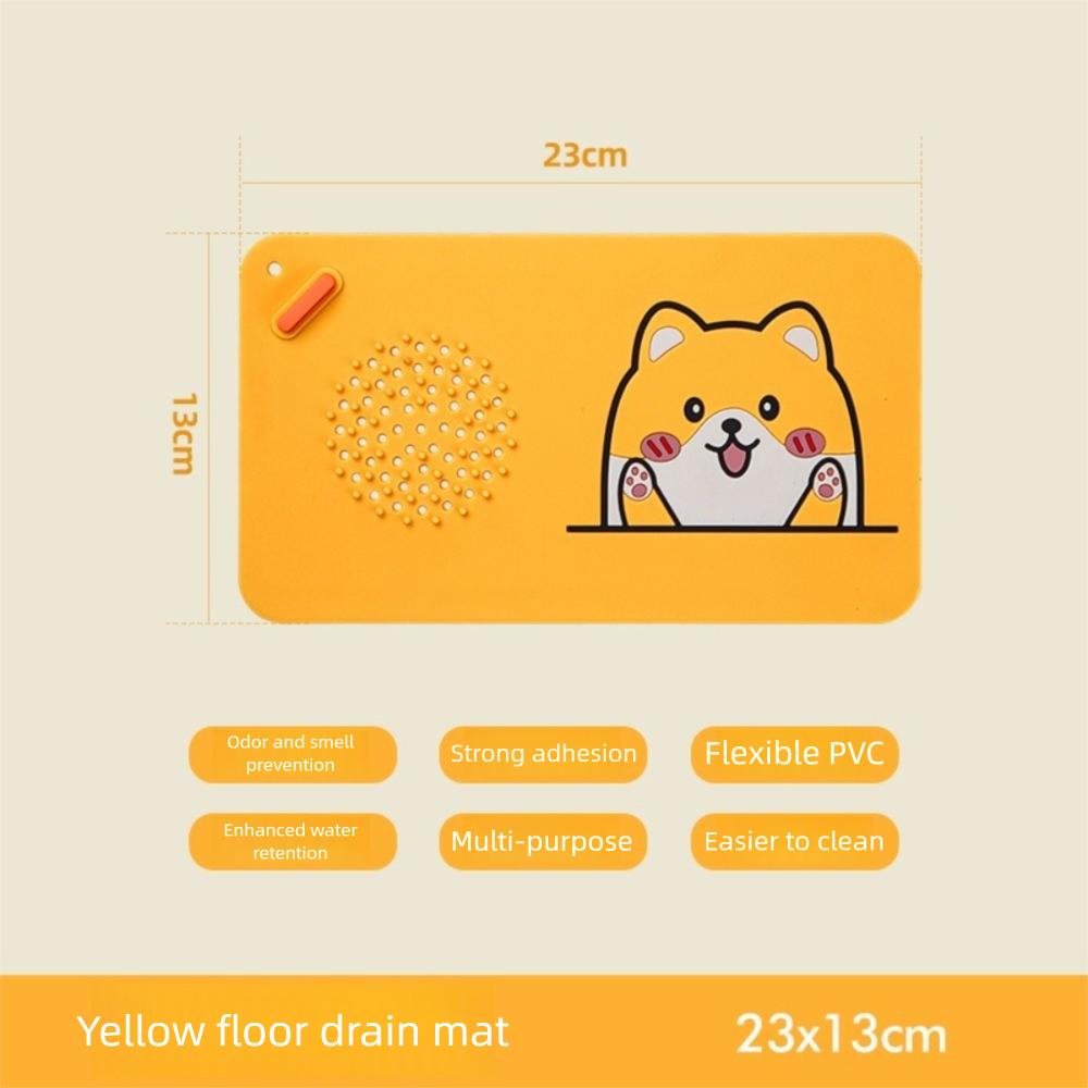Cartoon Sewer Floor Drain Cover Anti-insect Floor Drain Pad Deodorant Cover  for Bathroom&Kitchen