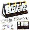 72PCS Music Enlightenment Learning Cards Note Instrument Rhythm Cognition Educational Tool Tabletop Early Education Flashcards