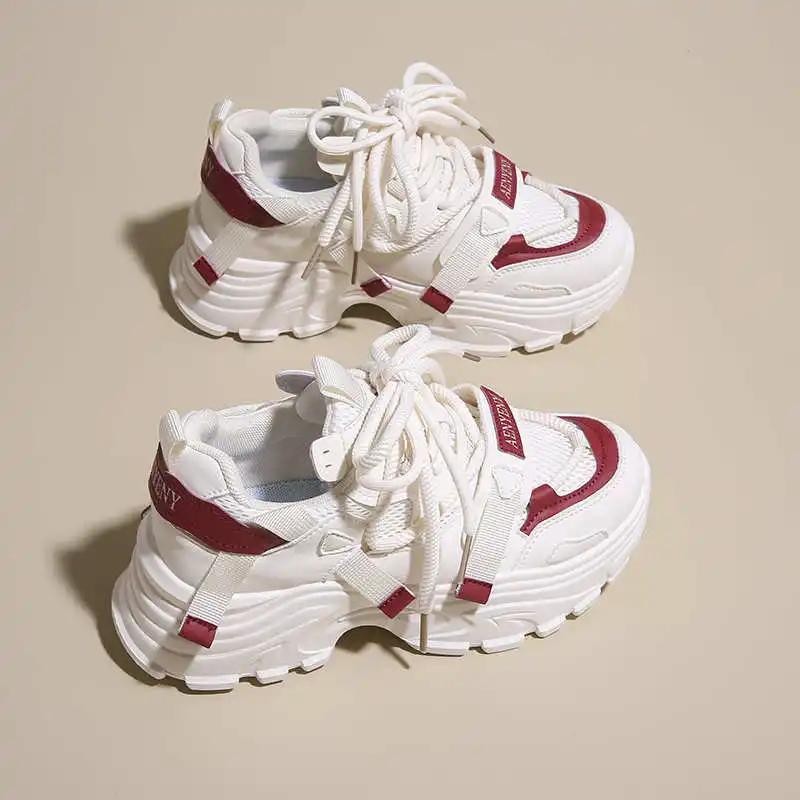 Platform Laced Womens Trainer Shoes Running Women's Sneakers Top Quality Sports Leading Sneekers High-tech