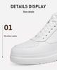 Men's Breathable 10cm Height Increasing Sports Shoes - Autumn Korean Style Mid-Top Casual Sneakers