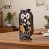 Unique Wooden Gifts for Owl Lovers Multi Layer Figurine, 3D Layered Crafts, Creative Wood Handcrafted Figurines Carving Animal Ornaments Home Bedroom