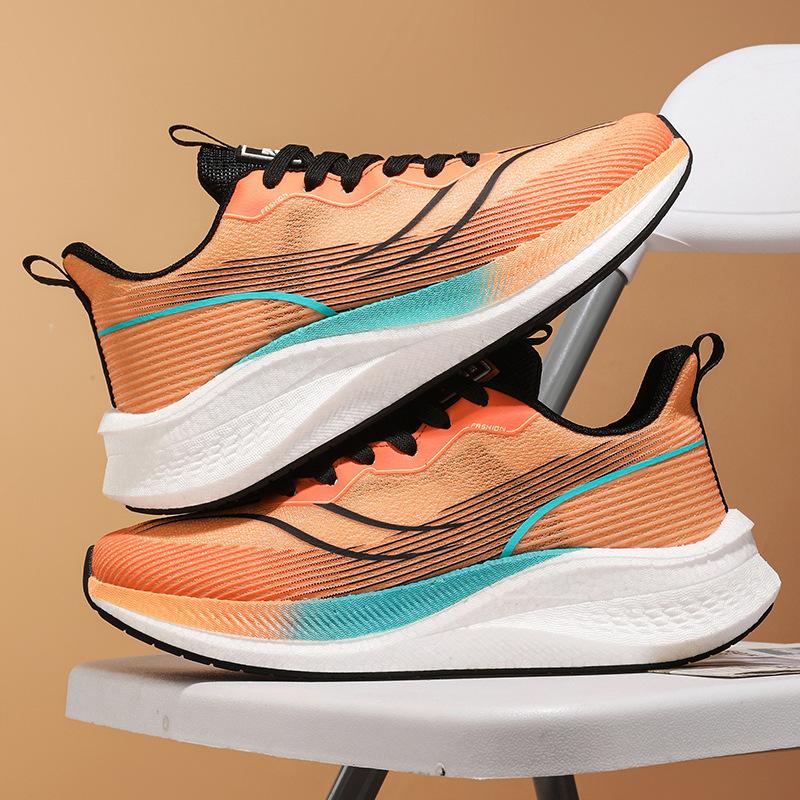 Men's Shoes Summer New Student Fly-woven Mesh Breathable Sports Casual Shoes Youth Soft-soled Running Shoes