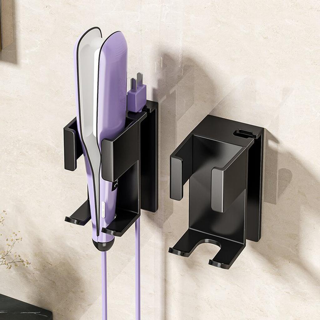 Styling Appliance Holder Easy Installation Bathroom Wall Storage Rack For Curling Irons And Flat Irons