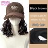 WTB Synthetic Hat Short Curly Hair Wig Integrated Women's Fashion Age-reducing Autumn and Winter Warm Baseball Hat Wig