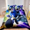 Sonic Duvet Cover Sonic Kids Cool Bedding Set Comforter Cover Set for Bedroom Decor Queen King Full Size single double bed