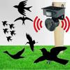 Repellente per Animali Ultrasuoni Solare, Rilevamento del Movimento, Luce, Repellente per Gatti da Esterno, Cane, Scoiattolo, Procione, Volpe, Cervo, ecc.