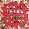 60pcs Mixed Resin Christmas Fridge Magnets Assorted Designs of Santa Claus Snowmen Christmas Trees Suitable As Gifts Christmas