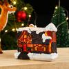 Christmas decorations small house micro landscape Christmas creative glowing small house Christmas gifts
