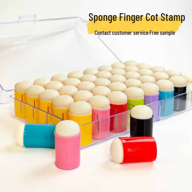 Spugnetta per Dita per Bambini per Pittura Facciale Fai-da-Te e Stamping a Mano