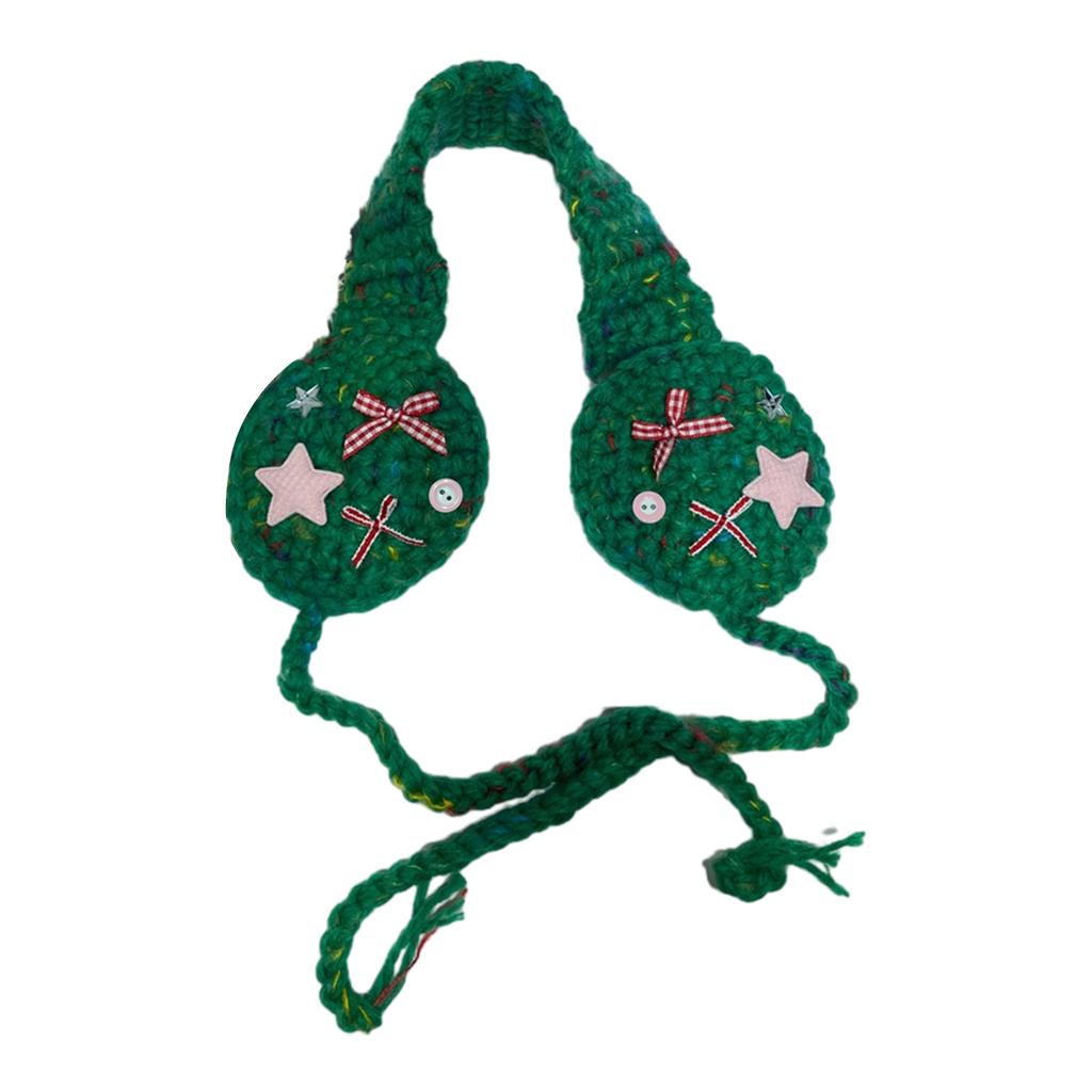 Lovely Ear Cover Star Crocheted EarMuffs for Women and Kids Ear Warmer Headband for Winter Christmas New Year Gifts