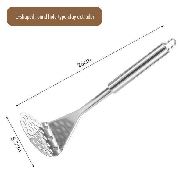 Stainless Steel Potato Masher for Baby Food, Taro, and More Stainless Steel Masher