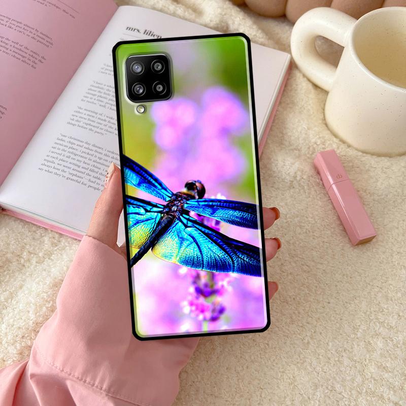 Luxury Dragonfly For Samsung Galaxy A06 A16 A26 A36 A56 A52 A53 A33 A13 A34 A54 A14 A15 A35 A55 A22 A32 Case