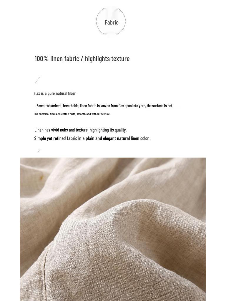 Women's Summer 2024 Retro Cotton Linen Ruffle Wide-Leg Shorts - Casual, Loose Mid-Length.