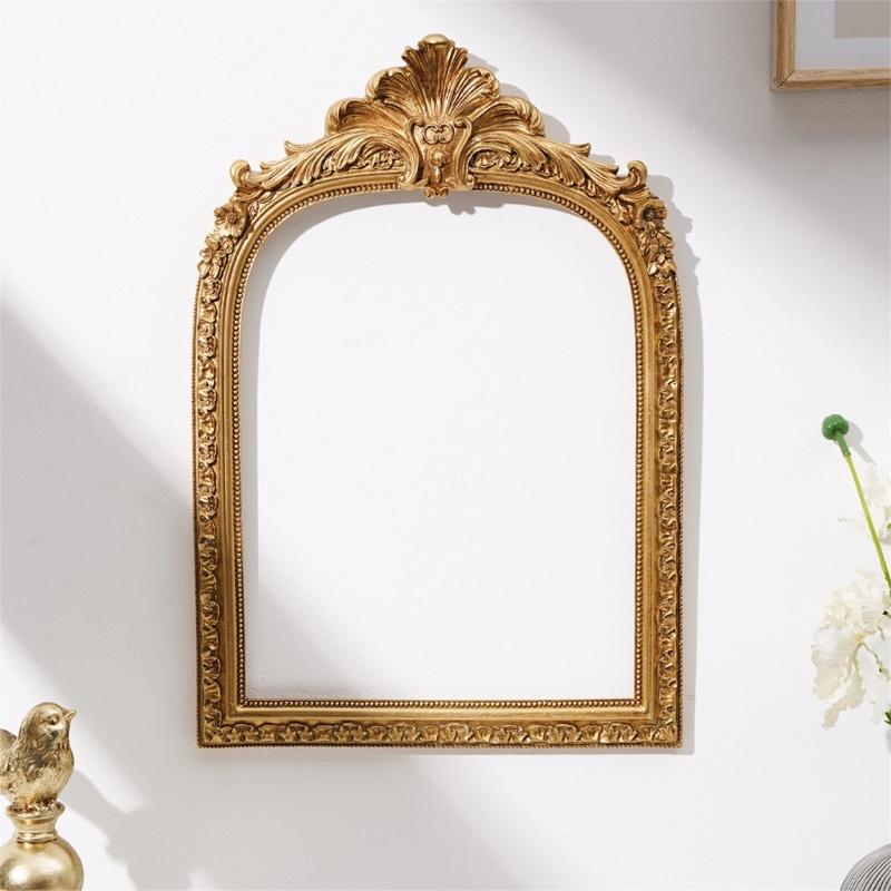 Antique Ornate Oval Photo Frame for Wall Mounting Retro Picture Frame,Decorative Photo Frame Wall Decors for Offfice Home Decors