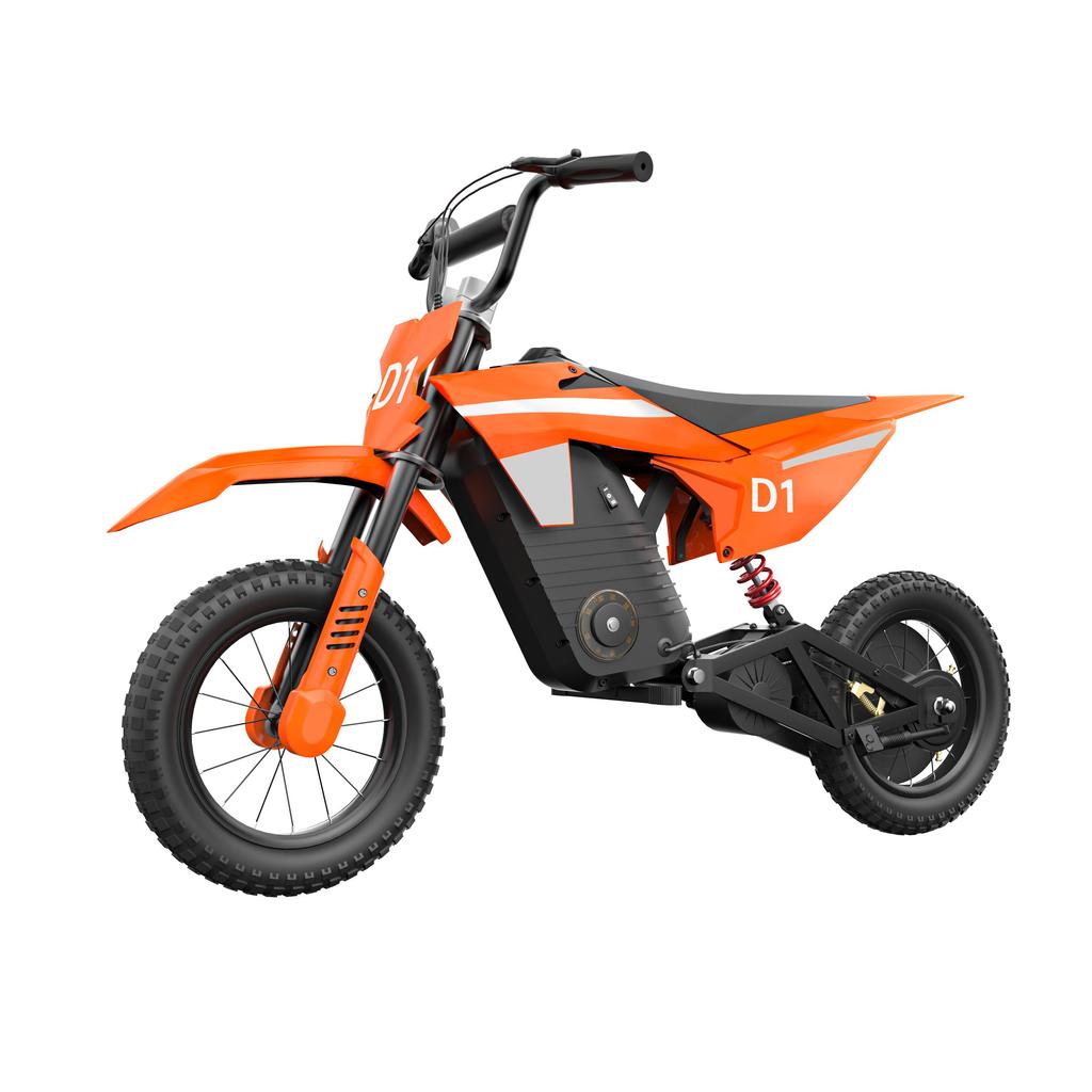 KIDDOWE D1 Children's Electric Bicycle 300W Motor 36V4AH Battery 25KM/H Top Speed 12 Inch Inflatable Tire Outdoor Paly E-Bike