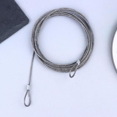 4PCS 4M 304 Stainless Steel Wire Canopy Rope Fishing Lifting Cable Clothesline Diameter 2mm Shade Sail Awning Rustproof Kit