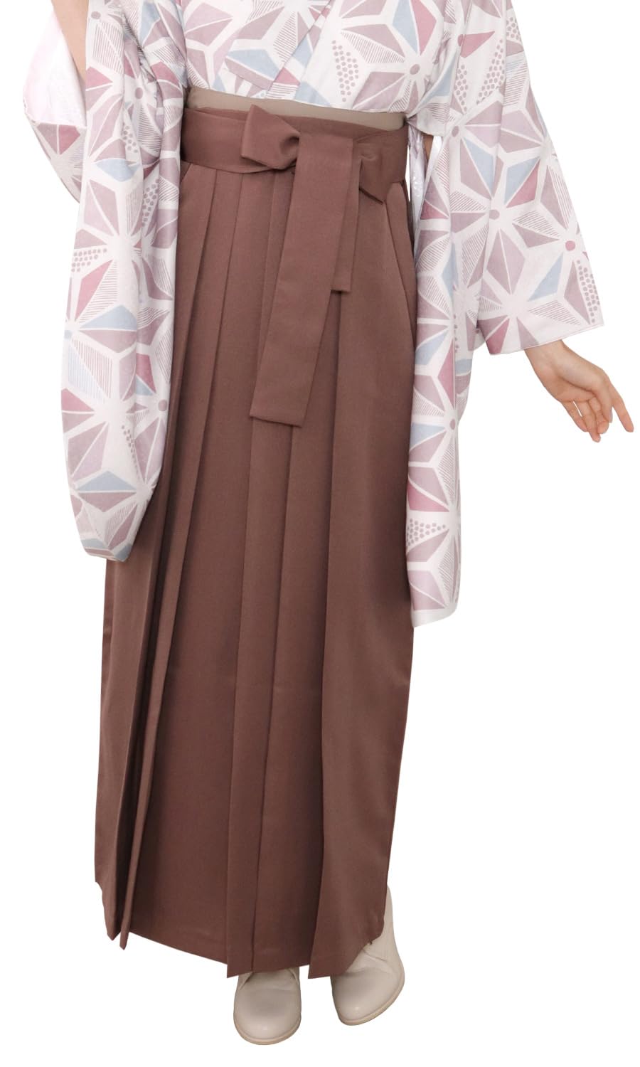 

Однотонная хакама для выпускного для женщин [KYOETSU] Церемония, (Каштановый коричневый, S)