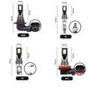 2pcs H8 H9 H1 H3 Led H11 9005 HB3 9006 HB4 Car CSP LED Fog Headlight Bulbs 6000K White Auto Fog Lamp Day Running Light Bulbs 7