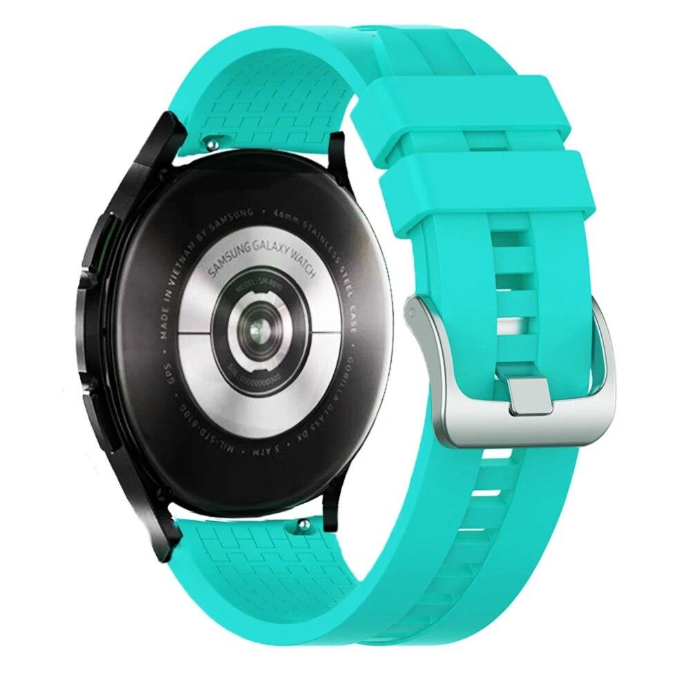 20 mm 22 mm klokkerem for Samsung Galaxy watch 5/pro/4/classic/Active 2 Silicone Sport armbånd huawei watch gt 3-pro-2-2e strap
