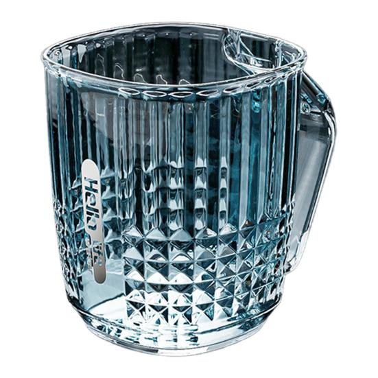 Mouthwash Cup Drop-Resistant Easy to Clean Transparent Bathroom Rinse Cup with Handle Bathroom Accessory