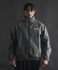 Phermenon Loose Fit Nylon Windbreaker Zip-Up [Charcoal]