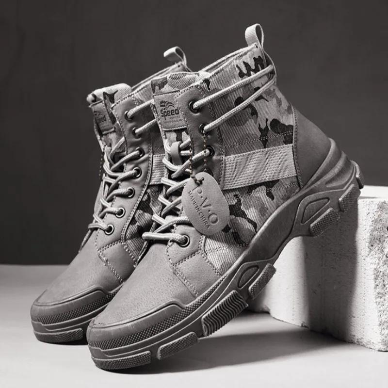 Fashion New Winter Sneakers Sports Shoes Men Mans Footwear High Quality Men Tool Boots Trend Mans Footwear Tenis