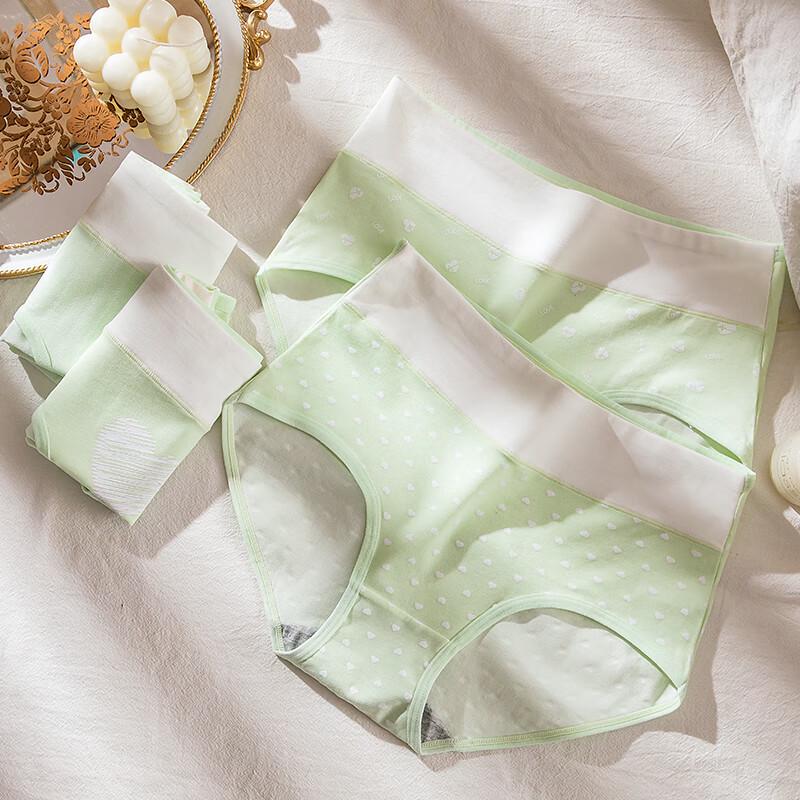 Langsha Women's 3-Pack High-Waist Cotton Briefs