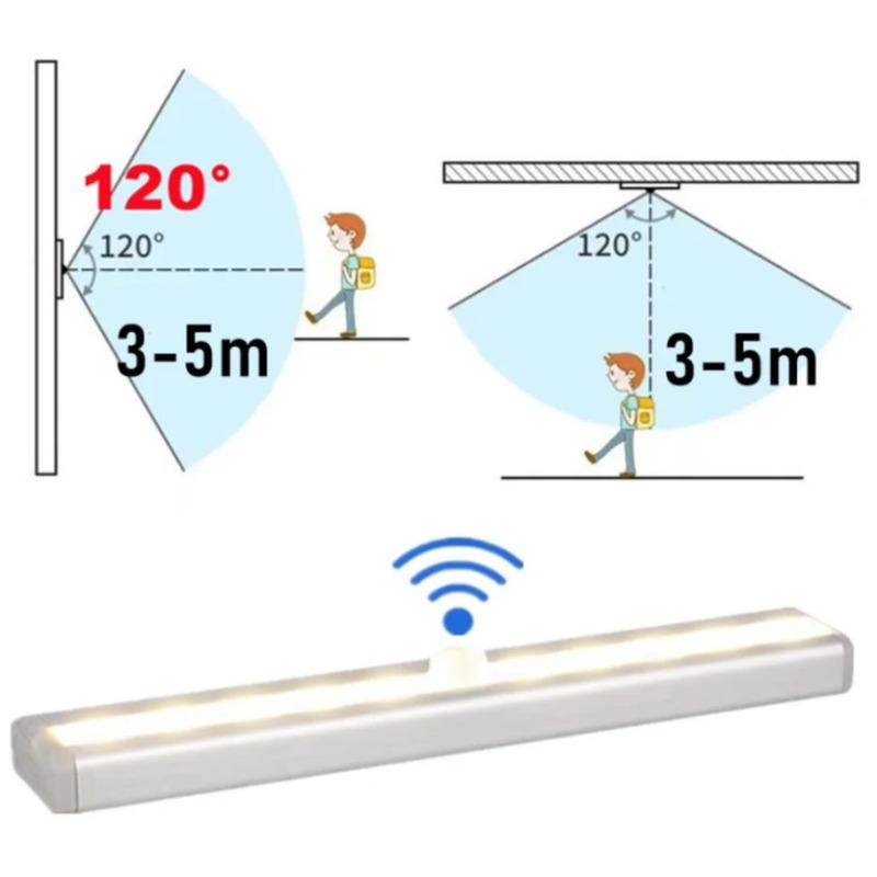 6 /10 Leds PIR Motion Sensor LED Cabinet Light Automatic Sensor Wardrobe Closet Lights Drawer Night Light Lamp for Indoor Lamp