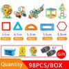 Large Educational Magnetic Tiles - Children's Development Toy for Creative Building and Thinking