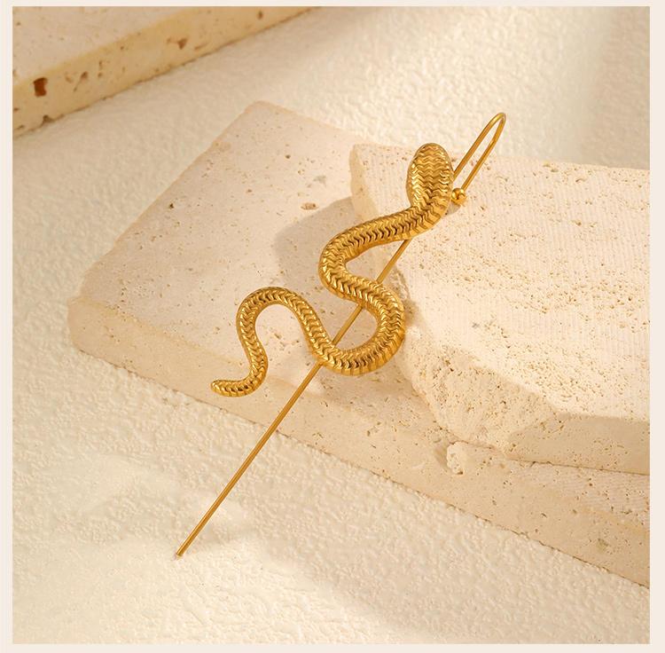 1 Stück Helix Haken Ohrringe Ohrumwickler Crawler Haken Ohrringe Für Frauen, Schlange Schlangen Knorpel Piercing Punk Schmuck