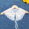 1PC Lapel Fake Collar Vintage Detachable Shirt Collar for Women Blouse Sweater False Collar Lapel Top Neckwear Ties