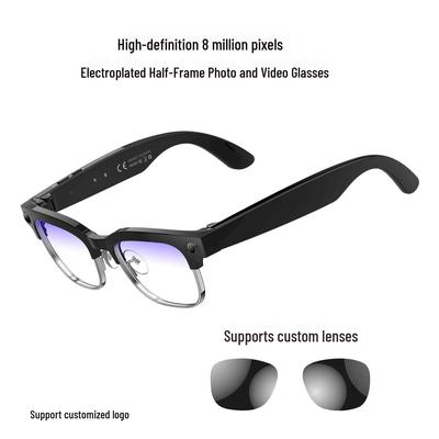 W630 Smart-Brille: 8MP Dual-Mikrofon-Geräuschunterdrückung, KI-Objekterkennung, HD-Klangqualität, Intelligente Kamera.