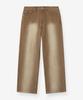 BLOND9 Wit Fading Brown Denim Pants [Wide Fit]