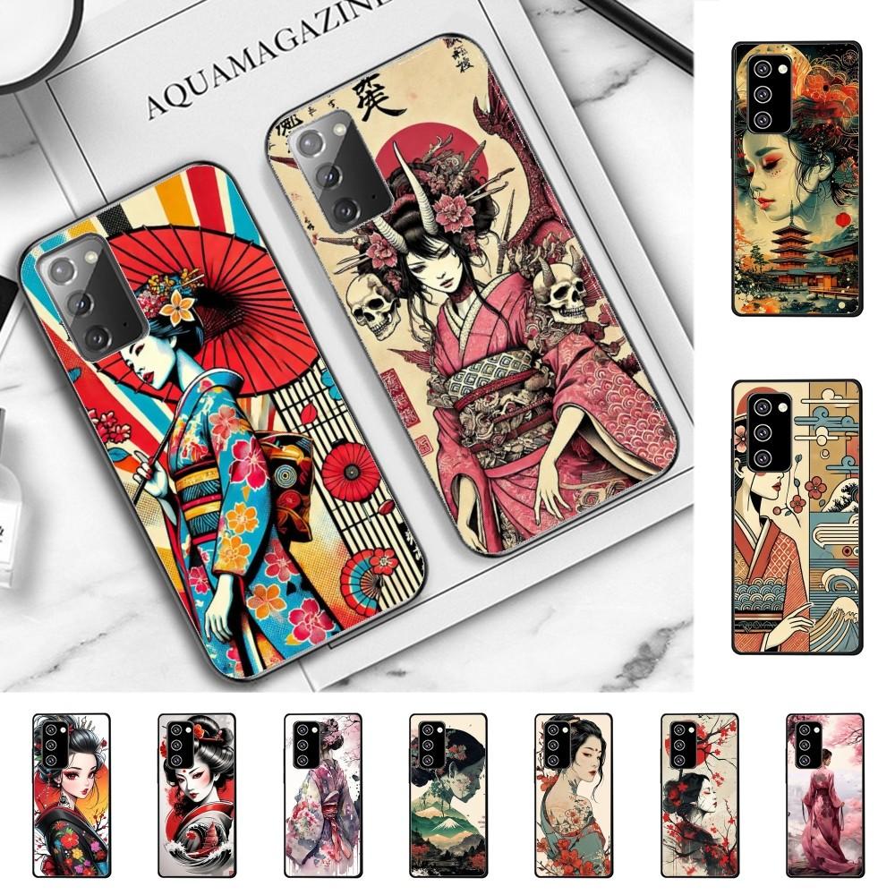 Japanese Style Art Phone Case For Samsung Note 8 9 10 20 Pro Plus Lite M 10 11 20 30 21 31 51 A 21 22 42 02 03
