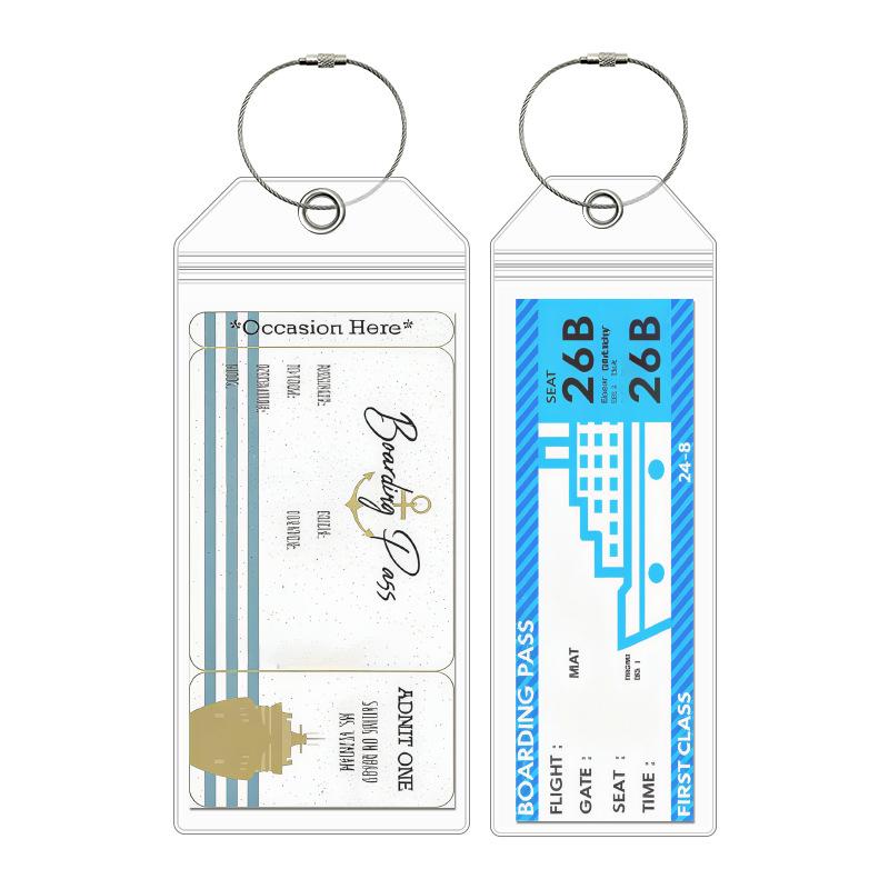 Creative Transparent Business And Travel Suitcase Anti-Lost Luggage Tag