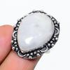 Rainbow Moonstone Gemstone 925 Sterling Silver Jewelry Ring Size 7.5 SU-10606